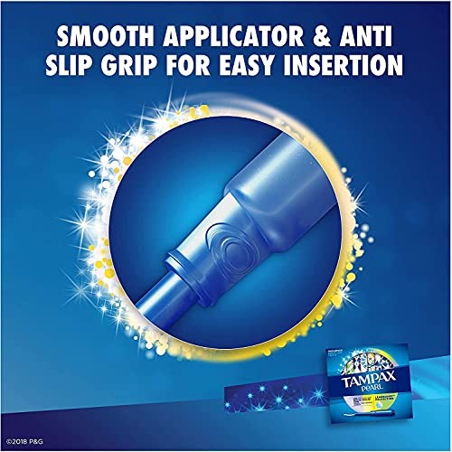 Tampax Pearl Plastic Tampons, Light/Regular/Super Absorbency Multipack, 188 C...