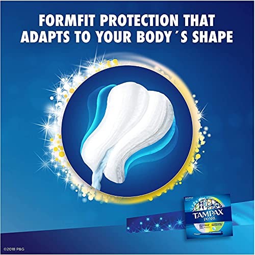 Tampax Pearl Plastic Tampons, Light/Regular/Super Absorbency Multipack, 188 C...