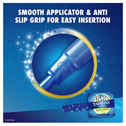 Tampax Pearl Tampons Regular Absorbency with LeakGuard Braid, Unscented, 36 C...