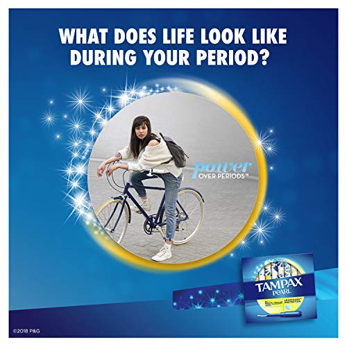 Tampax Pearl Tampons Regular Absorbency with LeakGuard Braid, Unscented, 36 C...