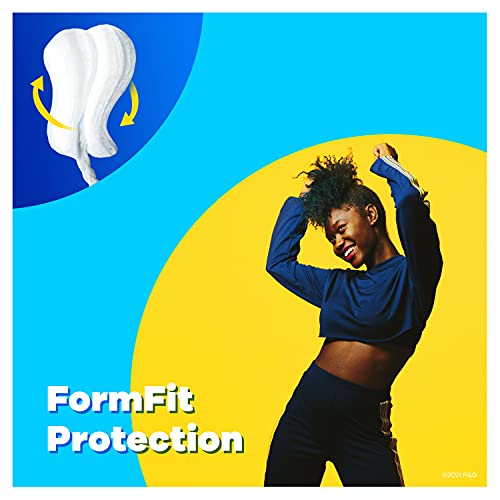 Tampax Pearl Tampons Super Absorbency, 100 Count, BPA-Free Plastic Applicator...