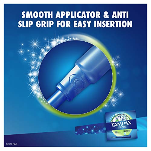 Tampax Pearl Tampons with Plastic Applicator, Super Absorbency, 200 Count, Un...