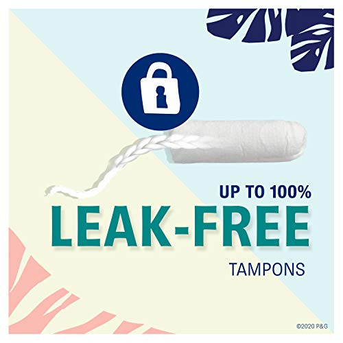 Tampax Pure Tampons, Duopack (Regular/Super), 132 Count, Unscented (6 Packs o...