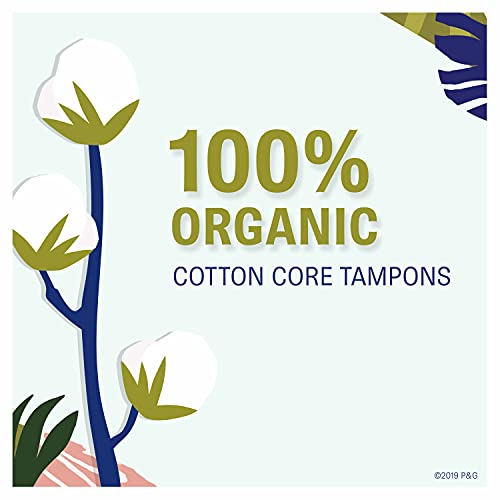 TAMPAX Pure Tampons Super Absorbency, Unscented, 16 Count, (Pack of 3, 48 Tot...