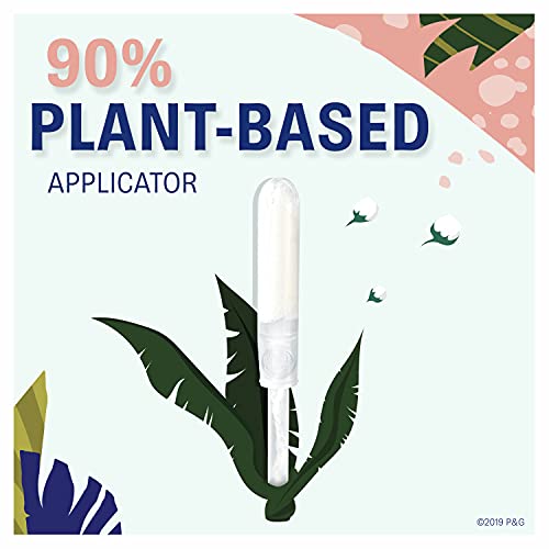 TAMPAX Pure Tampons Super Absorbency, Unscented, 16 Count, (Pack of 3, 48 Tot...