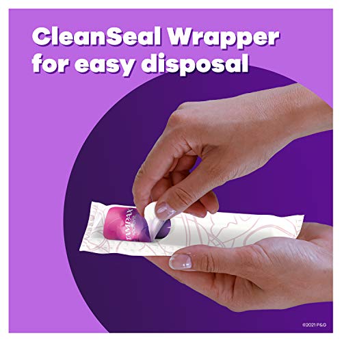 Tampax Radiant Tampons Duo Pack, Regular/Super Absorbency, 96 Count, BPA-Free...