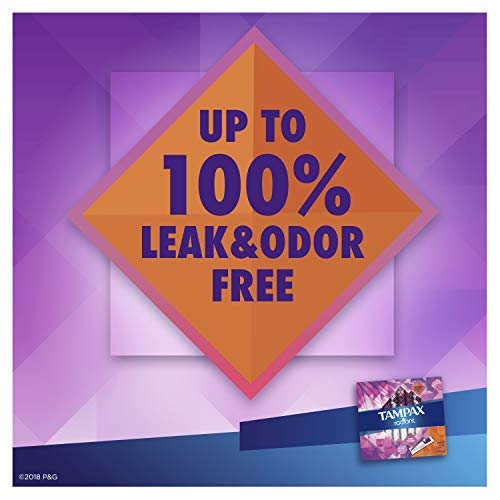 Tampax Radiant Tampons, Super Plus Absorbency, Unscented, 14 Count (Packaging...