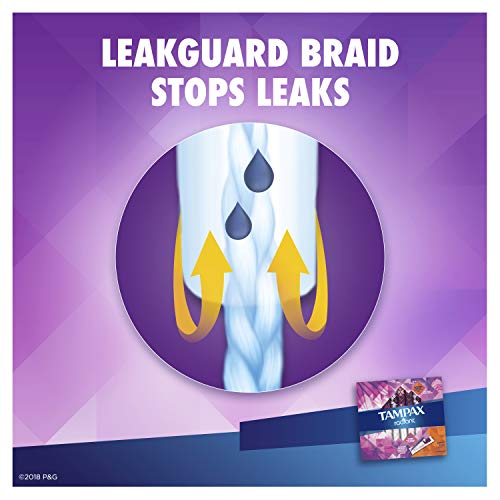 Tampax Radiant Tampons, Super Plus Absorbency, Unscented, 14 Count (Packaging...