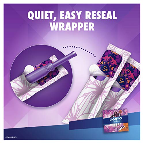 Tampax Radiant Tampons, Super Plus Absorbency, Unscented, 14 Count (Packaging...