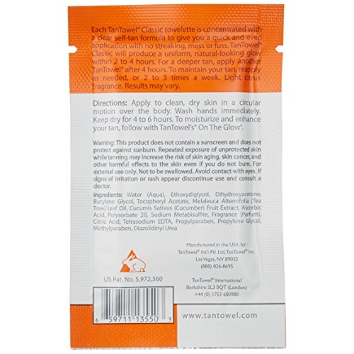 Tan Towel Self Tan Towelette Classic 10 Count