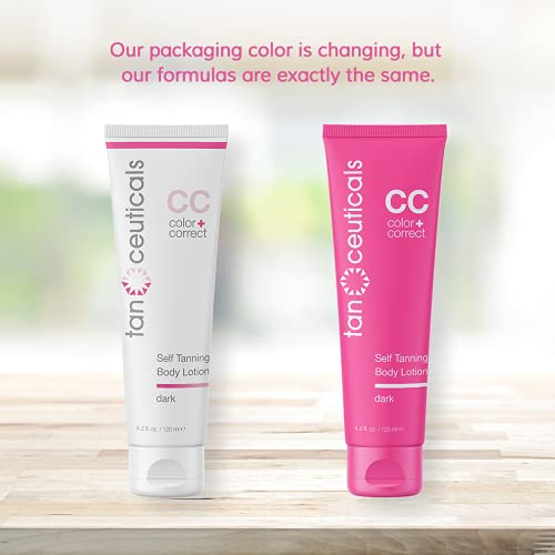 Tanceuticals Self Tanner - CC Self Tanning Lotion for Body Gives Natural, Lon...