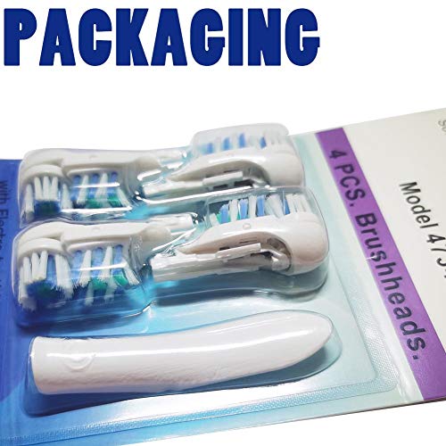 Sensitive Replacement Electric Replacement Toothbrush Heads (4 Count), Dual C...