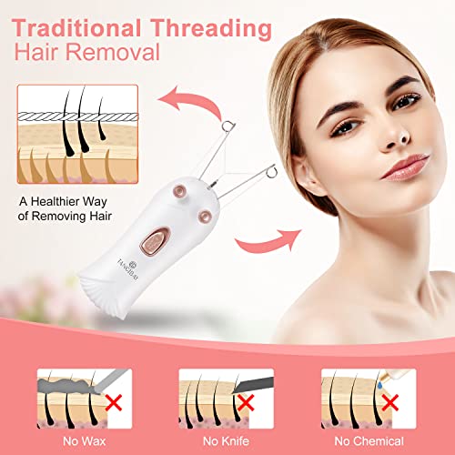 Tangibay Mermaid Threading Hair Removal - Rechargeable Facial Hair Threader M...