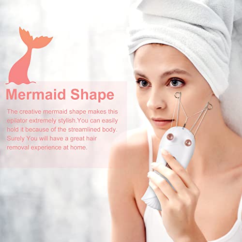 Tangibay Mermaid Threading Hair Removal - Rechargeable Facial Hair Threader M...