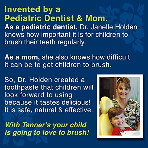 Tanner's Tasty Paste Cha Cha Chocolate - Anticavity Fluoride Children’s Tooth...