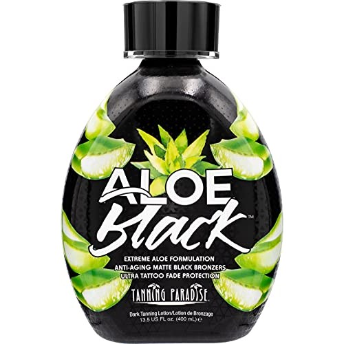 Tanning Paradise Aloe Black Tanning Lotion | Anti-Aging, Anti-Orange, Anti-Wr...