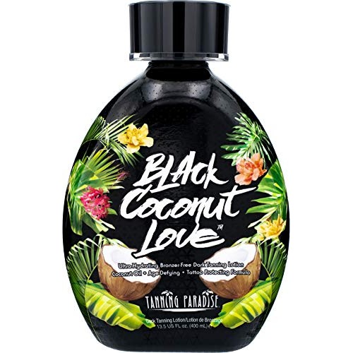Tanning Paradise Black Coconut Love Tanning Lotion | Coconut Oil | Age-Defyin...