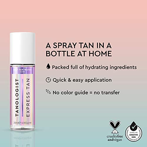 Tanologist Self Tan Water - Hydrating Express Tan, 200ml - Cruelty & Toxin Fr...