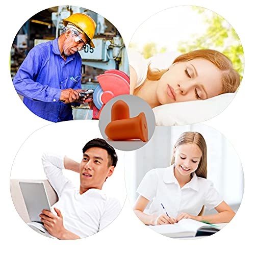 targeal 16PCS Earplugs,Noise Cancelling Earplugs with Portable PVC Case, High...