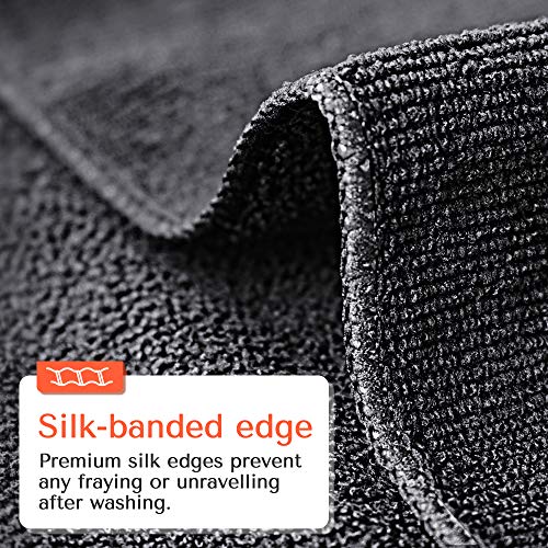 TASALON Microfiber Hair Towel - 10 Pack - Salon Towels - Quick Dry Microfiber...