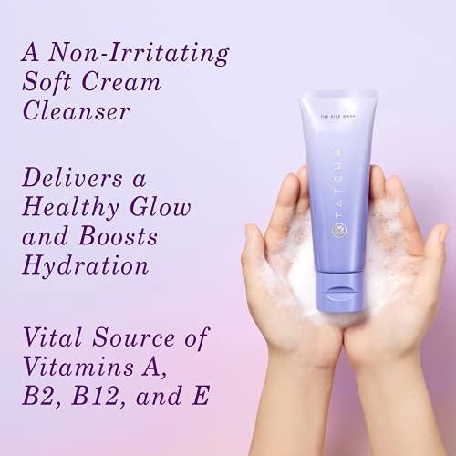 Tatcha The Rice Wash: Soft Cream Cleanser for Softer Complexion, 120ml | 4 oz