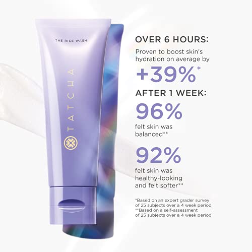 Tatcha The Rice Wash: Soft Cream Cleanser for Softer Complexion, 120ml | 4 oz