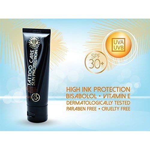 Tattoo Care Sunscreen – SPF 30+ Ointment for Tattoo Sun Protection - UVA/UVB ...