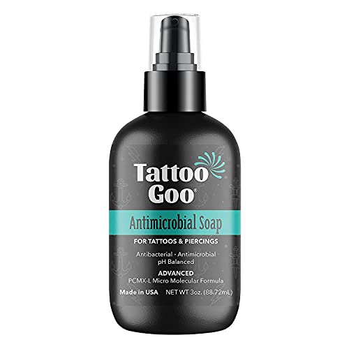 Tattoo Goo Aftercare Kit Includes Antimicrobial Soap, Balm, and Lotion, Tatto...