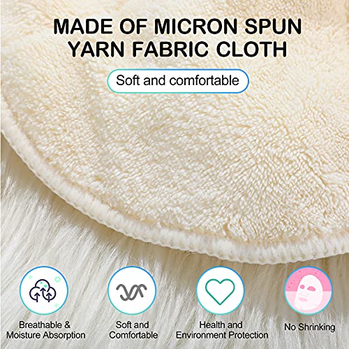 2 Pieces Towel Mask Reusable Face Towel Mask Facial Steamer Towel Moisturizin...