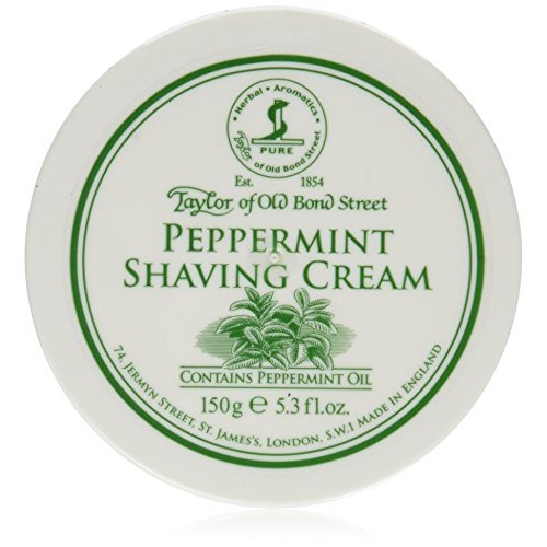 Taylor of Old Bond Street Peppermint Shave Cream (5.3 oz)