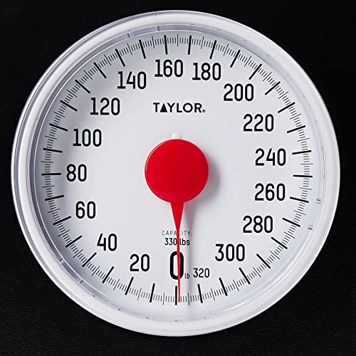Taylor Precision Products Analog Scales for Body Weight, 330LB Capacity, Easy...