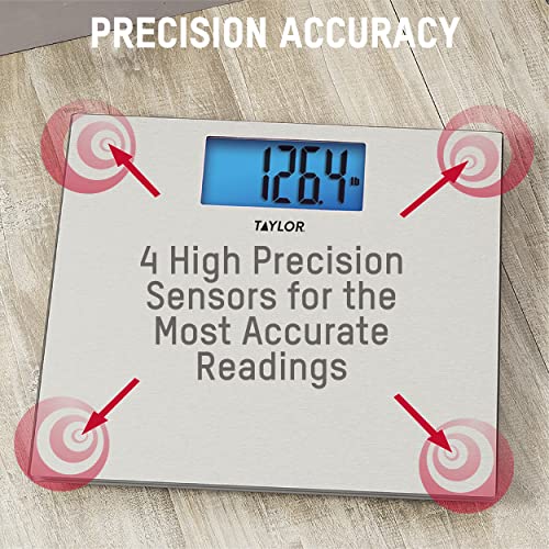 Taylor Precision Products Digital Scales for Body Weight, Highly Accurate 400...