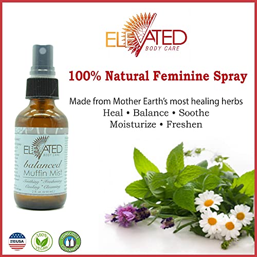 Elevated (by Taylor's) Muffin Mist - All Natural Feminine Spray - Soothing, F...