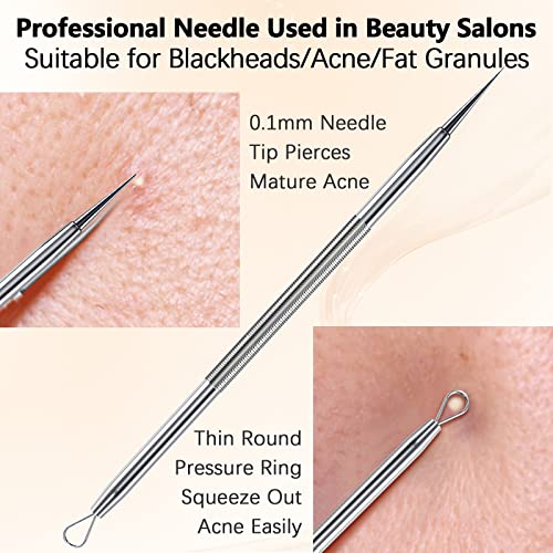 TAYTHI Blackhead Remover Tool, Pimple Popper Tool Kit, Blackhead Extractor to...