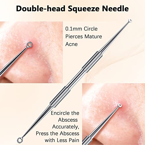 TAYTHI Blackhead Remover Tool, Pimple Popper Tool Kit, Blackhead Extractor to...