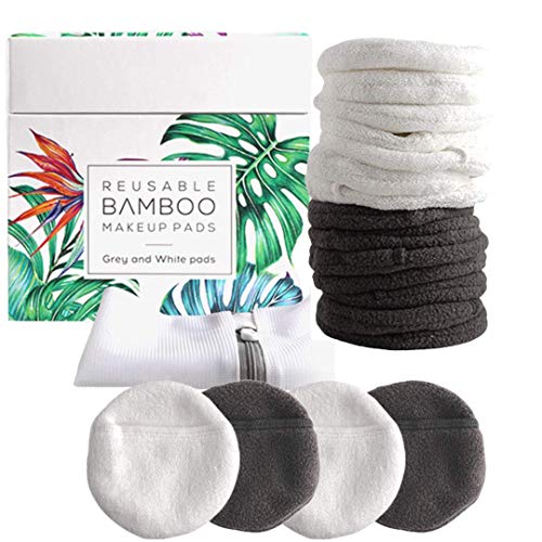 Luxury Bamboo Reusable Makeup Remover Pads, NYC, USA Brand (14 Pack), Four La...