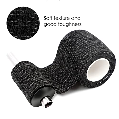 Tattoo Grip Tape, Beoncall 8pcs 2"x 5 Yards Tattoo Grip Cover Wrap Black Disp...