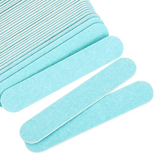 200 Disposable Mini Nail File Bulk 3.4 inch Double Sided Emery Boards for Fin...