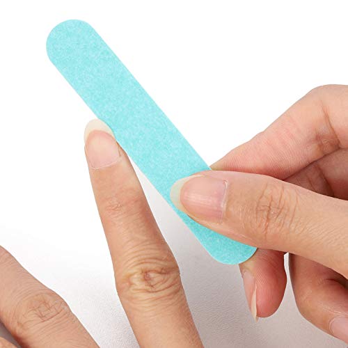 200 Disposable Mini Nail File Bulk 3.4 inch Double Sided Emery Boards for Fin...