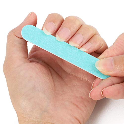 200 Disposable Mini Nail File Bulk 3.4 inch Double Sided Emery Boards for Fin...