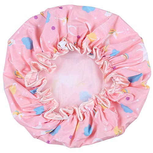 Unicorn Shower Caps, Double Layers Bath Hat for Women to Cover Long and Thick...