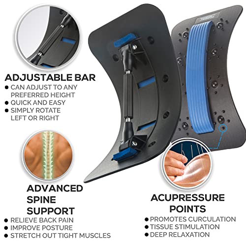 Adjustable Back Stretcher for Lower Back Pain Relief, Herniated Disc, Sciatic...