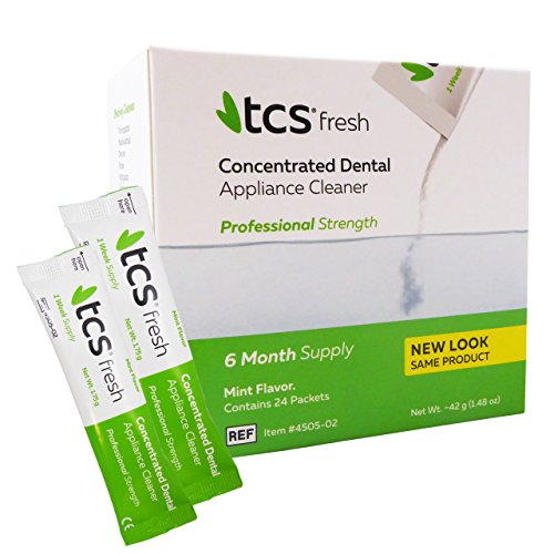 TCS Concentrated Cleaner - 6 Months Supply for Flexible Dentures, Retainers &...