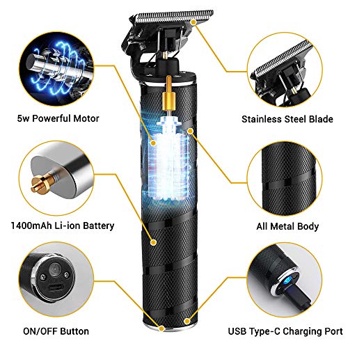 TCTEC Professional Outliner Hair Trimmer |Titanium Trimmer Bundle Set for Hai...