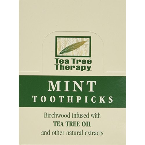 Tea Tree Therapy Tea Tree Toothpicks 100 Picks (Pack of 12)