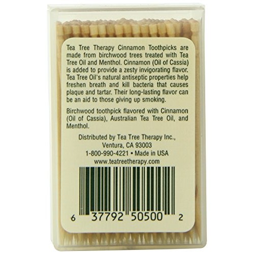 Tea Tree Therapy Toothpicks, Cinnamon, 100 Count