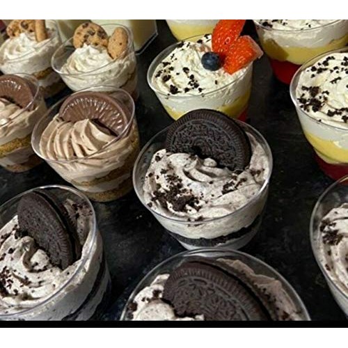 Tebery 200 Pack Small Clear Plastic Tumblers Cups 5oz Hard Disposable Cups Bu...