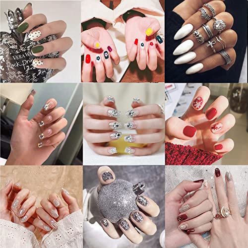 16pcs Nail File Buffer Block Kit - 100/180 Grit Emery Board Nail Files Polish...