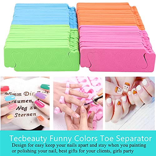 48pcs Sponge Toe Separators Pedicure Set for Nail Polish- Premium Nail Art Pa...