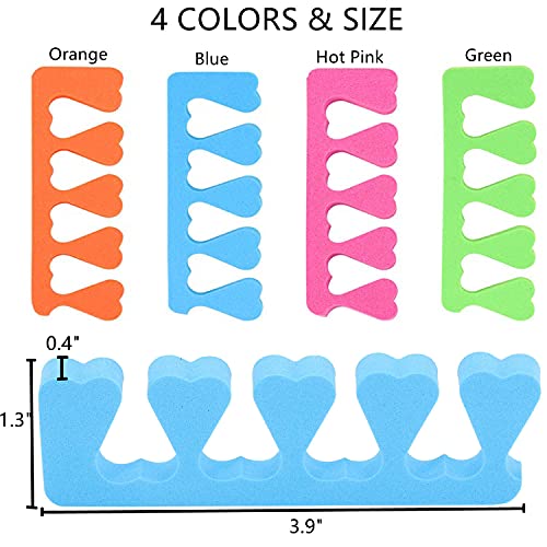 48pcs Sponge Toe Separators Pedicure Set for Nail Polish- Premium Nail Art Pa...